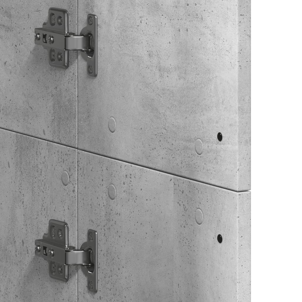 Højskab 60x35x180 cm konstrueret træ - betongrå, 1, x - number 8.