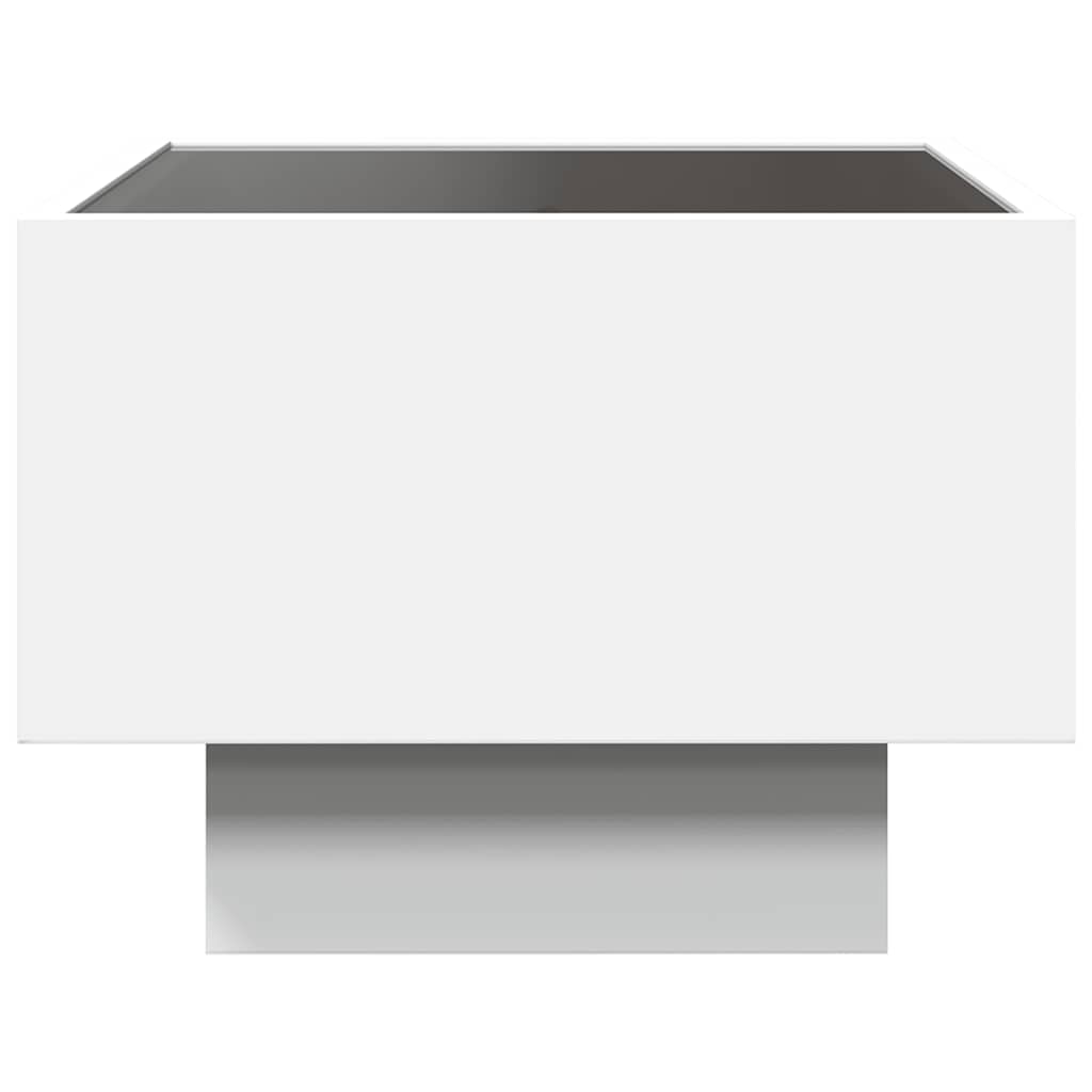 Stół boczny ze skonstruowanym drewnem led - biały, 40 x 40 x 30 cm, 1 - number 7.