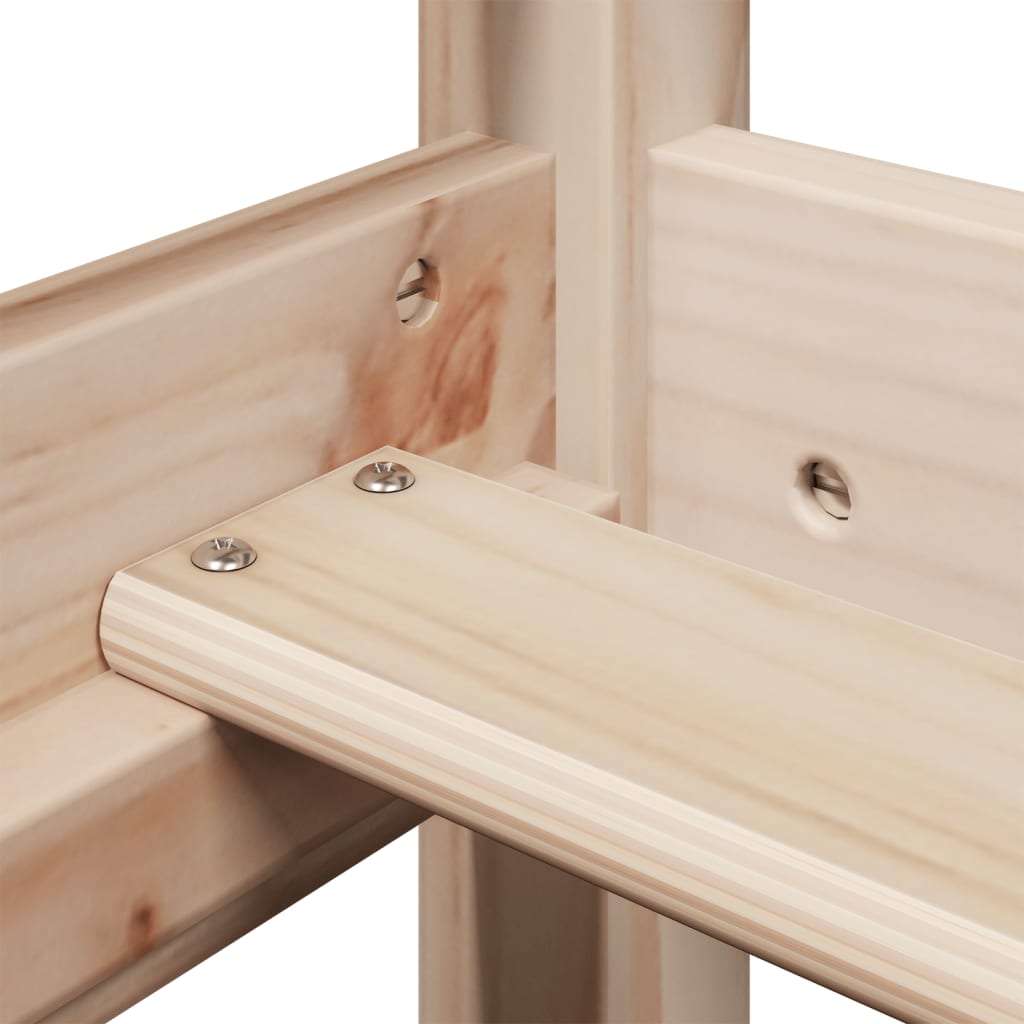 Husseng massivt fyrretræ - naturfarvet, 80 x 200 cm - number 9.