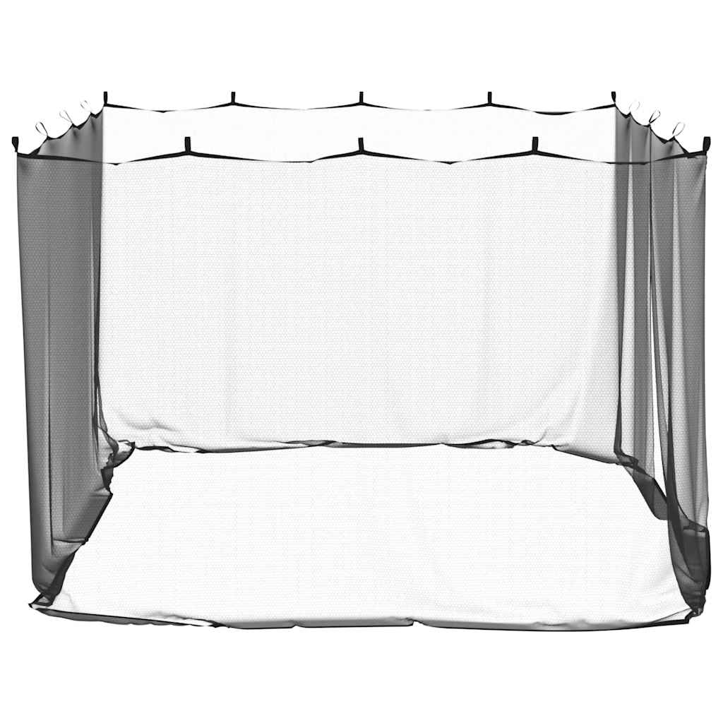 Komarnik za unutarnje i vanjske prostore 300x300x200 cm žičano pletivo - crni - number 5.