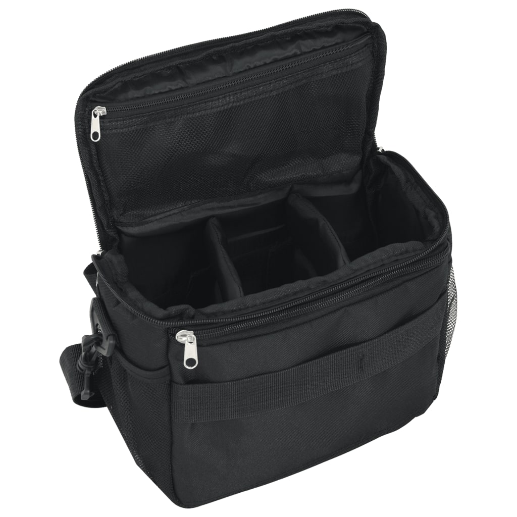 Borsa per macchina fotografica con copertura impermeabile in tessuto oxford nero - number 4.