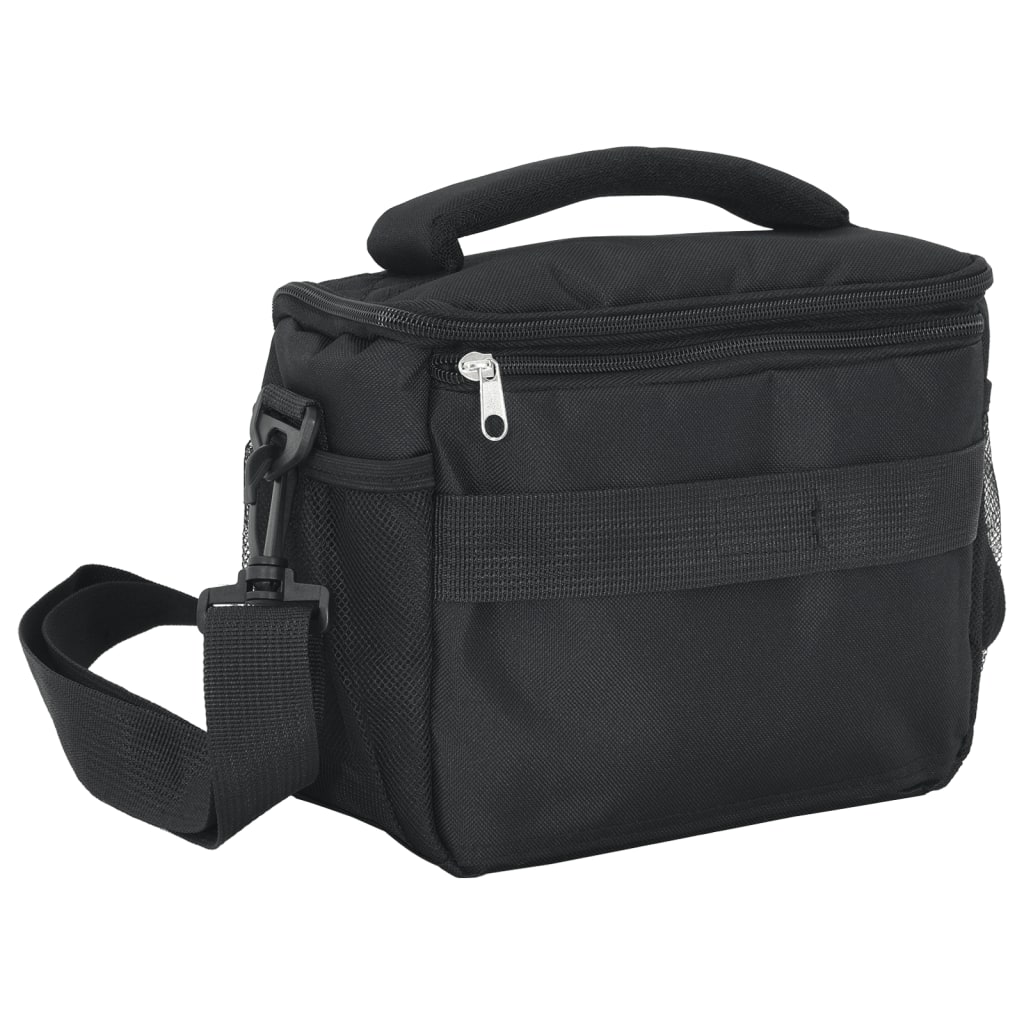 Borsa per macchina fotografica con copertura impermeabile in tessuto oxford nero - number 6.