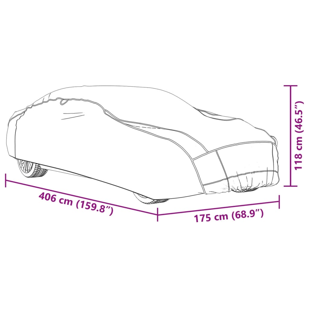 Bilovertræk til str. haglbeskyttelse grå og sølv - s, 1, sedan - number 10.
