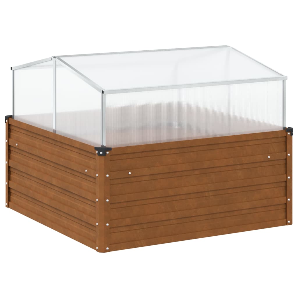 Kutija za sadnju sa staklenikom od korten čelika - number 2.