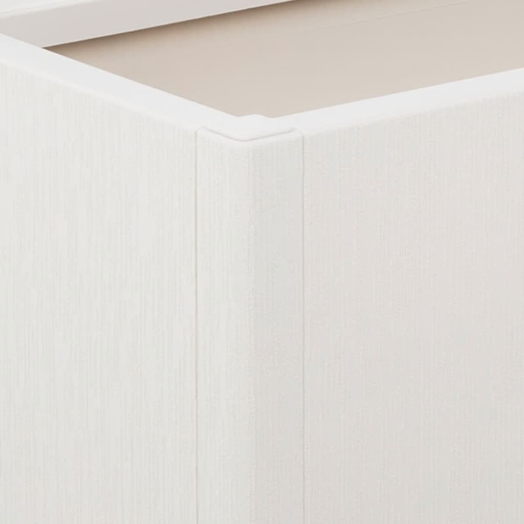 Planter with trellis 80x36x140 cm pp white - trellis white, 1 - number 7.