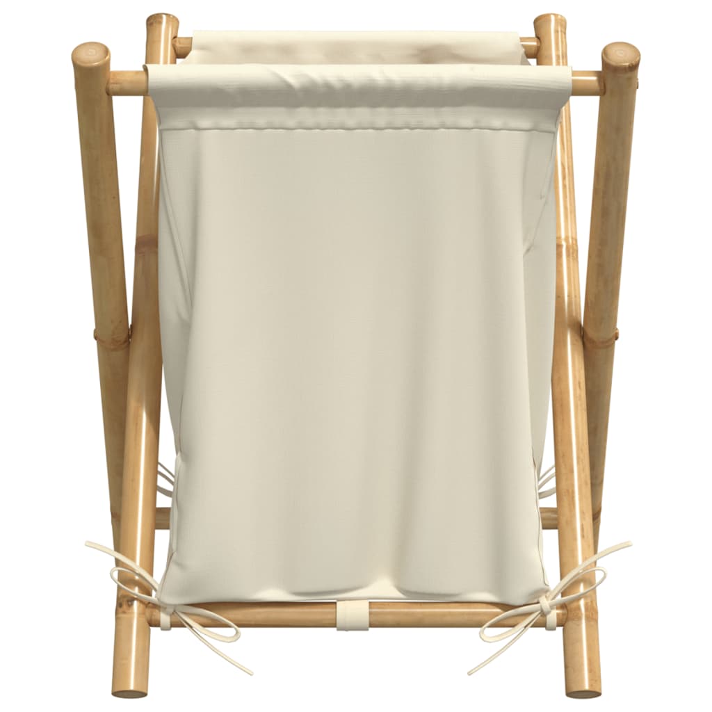 Laundry basket 45x55x63.5 cm bamboo cream white - 45 x 55 x 63.5 cm, 1 - number 4.