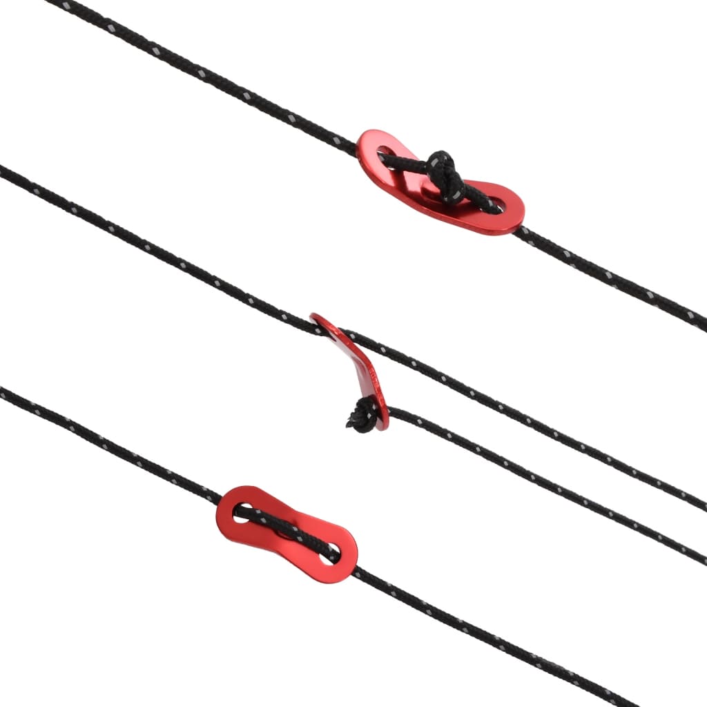 Svjetleći konop s kopčama za guranje 50 m - crni, 3 mm, 1 - number 5.