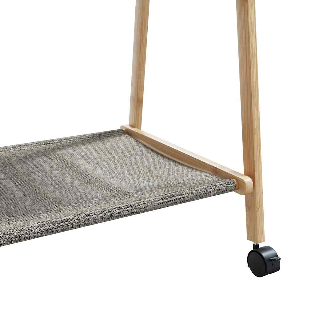 Clothes rack with shelves and wheels 96x45.5x155.5 cm - 96 cm, 1, with wheels, fabric - number 8.