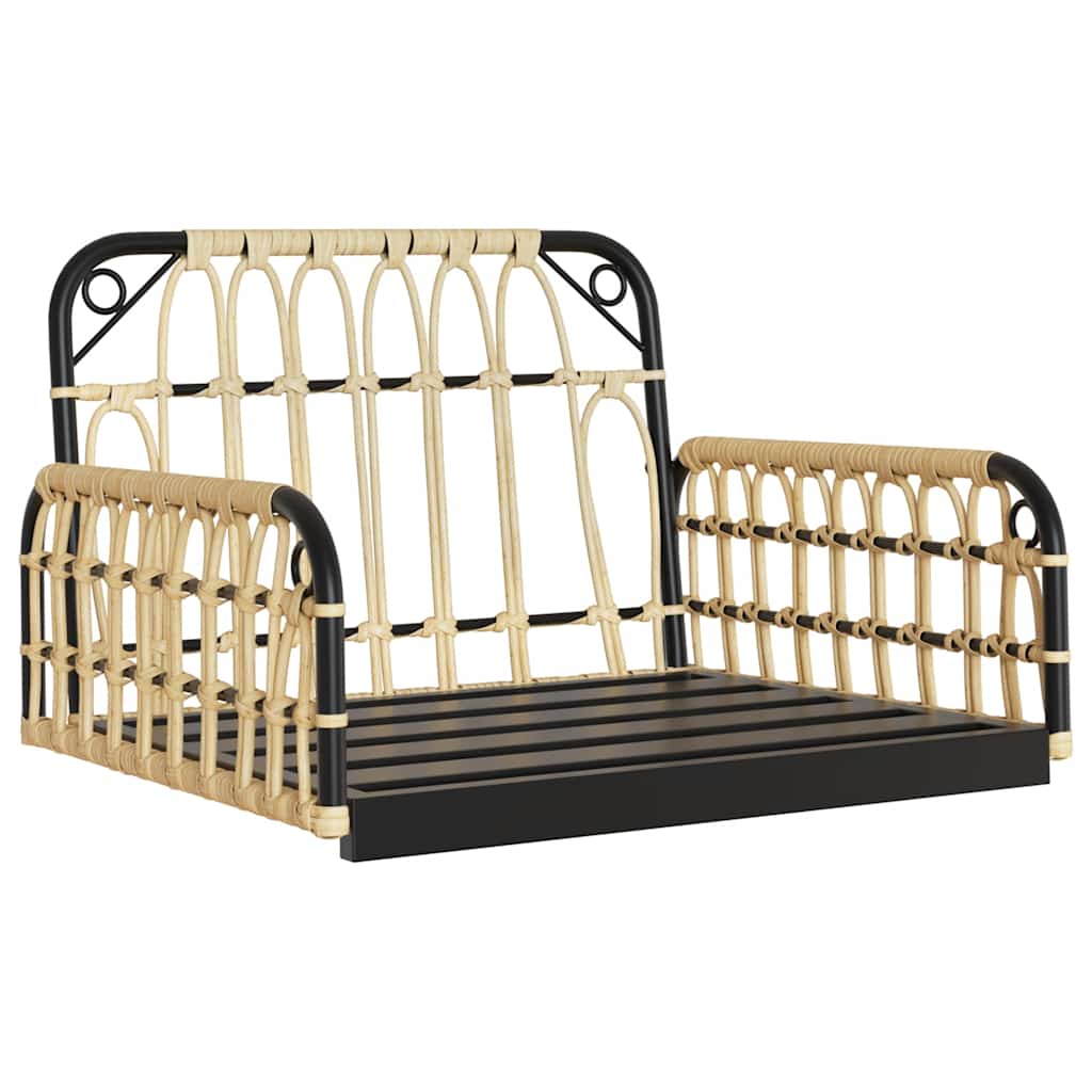 Hængestol med hynder 63x58x39 cm polyrattan og stål - number 5.