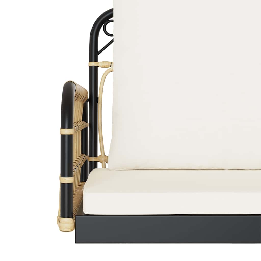 Hængestol med hynder 63x58x39 cm polyrattan og stål - number 9.