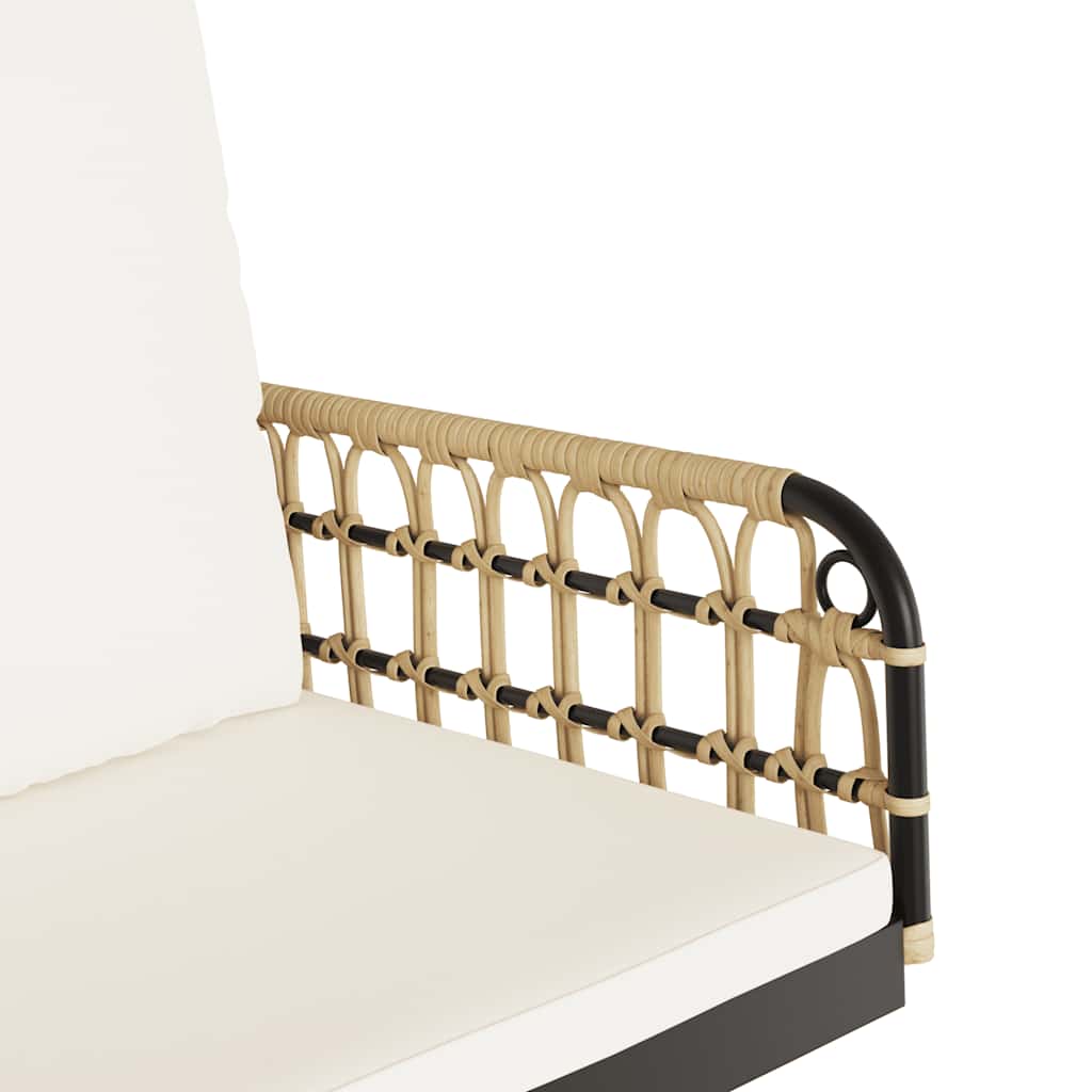 Hængestol med hynder 63x58x39 cm polyrattan og stål - number 8.