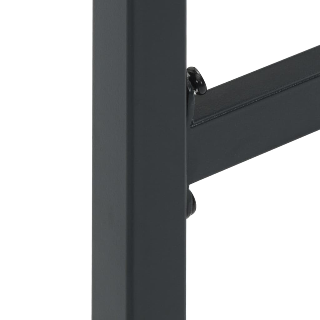 Hokery barowe 4 szt. 38x38x80 cm stal malowana proszkowo na czarno - number 7.