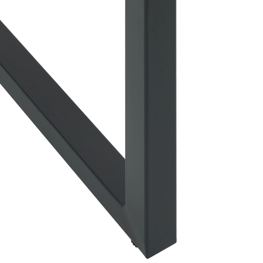 Hokery barowe 4 szt. 38x38x80 cm stal malowana proszkowo na czarno - number 9.