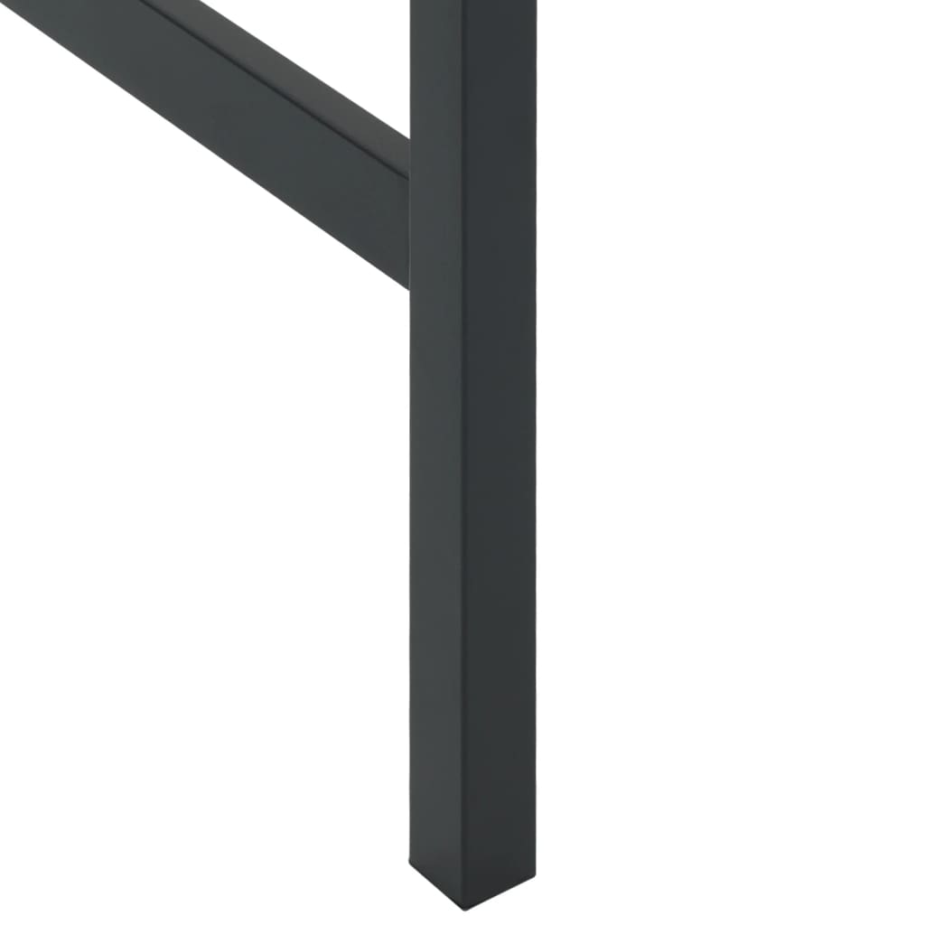 Barbord pulverlakeret stål sort - 100 x 50 x 110 cm, 1 - number 6.