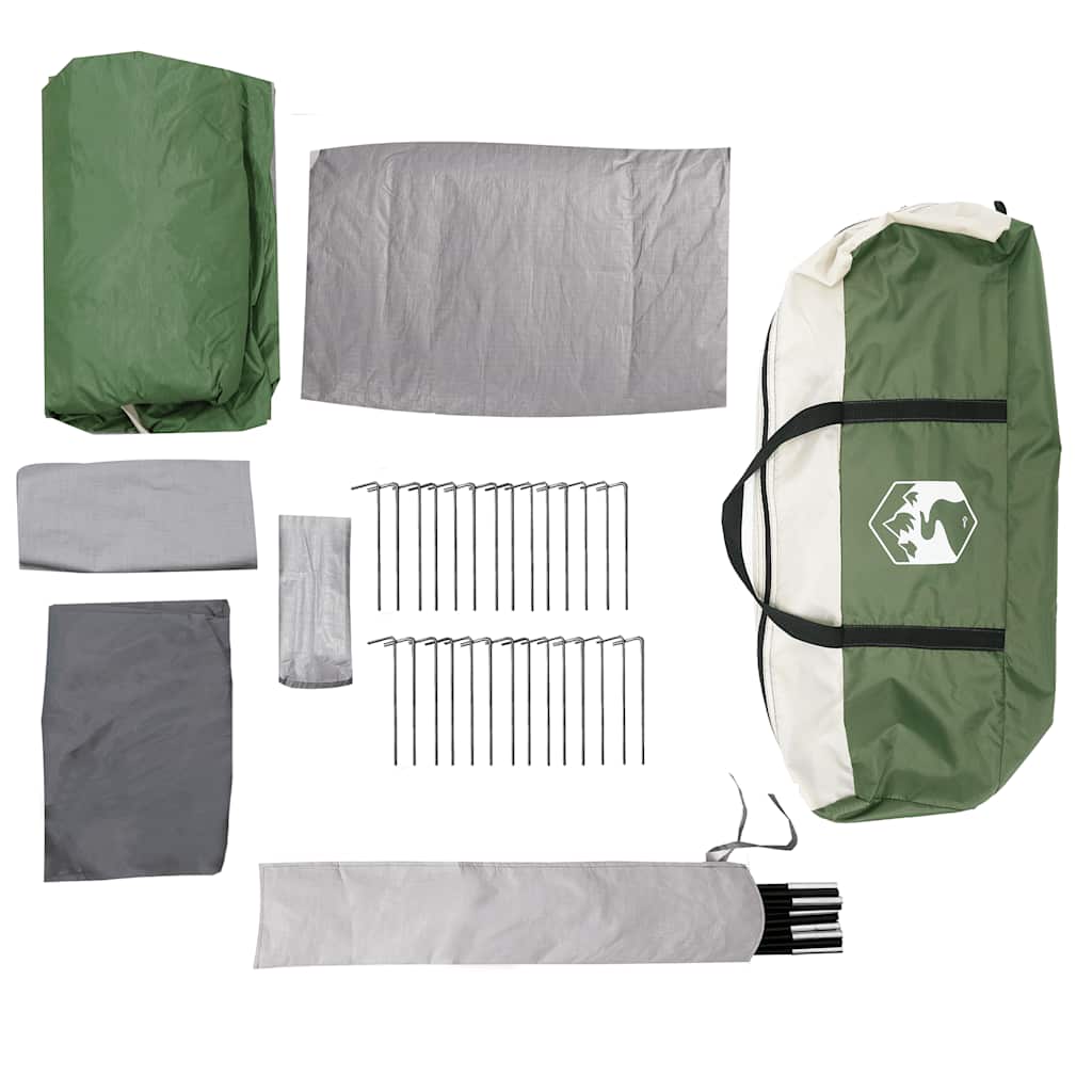 8-persoons campingtent waterdicht groen - number 10.