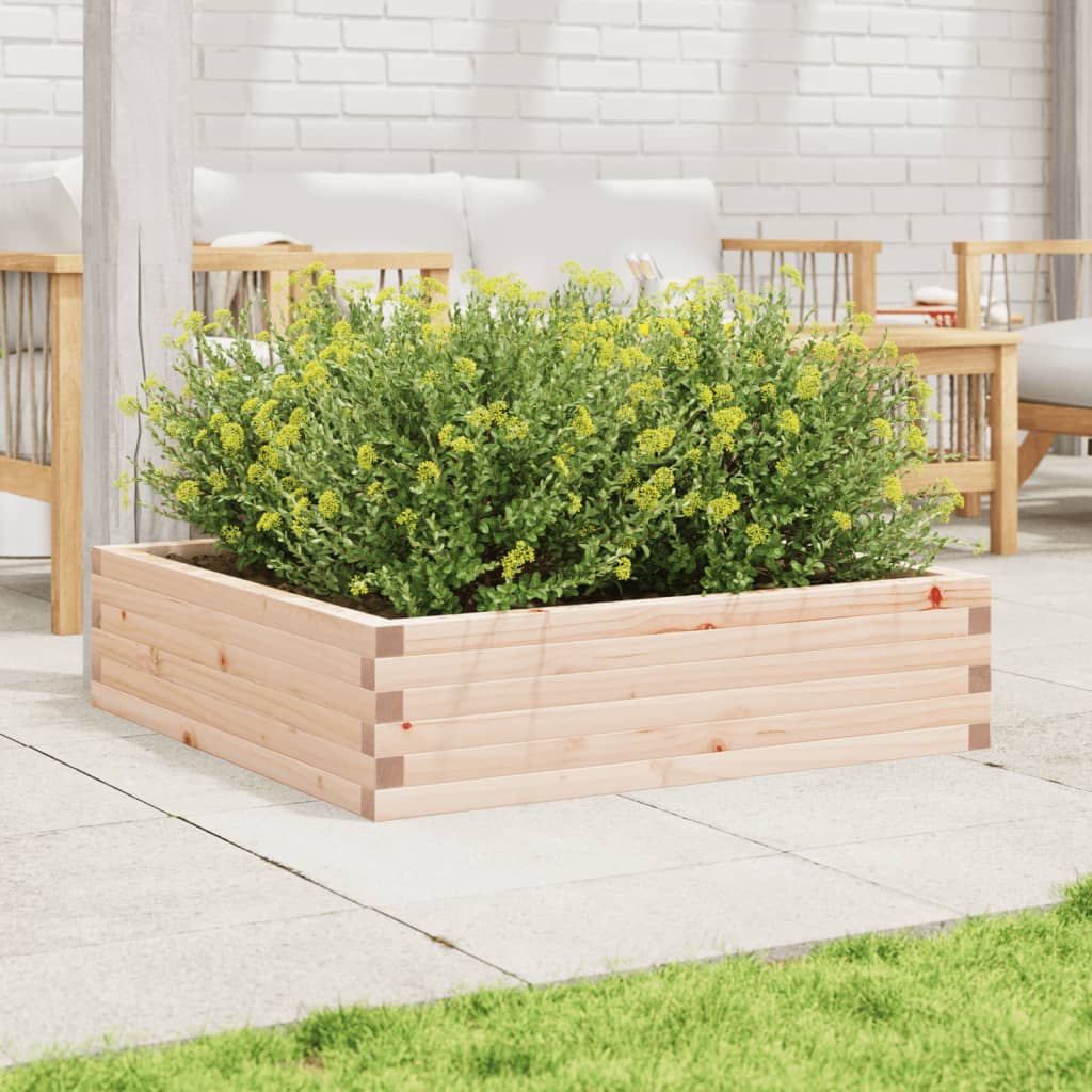 Plant box solid pine trees - pine natural, 90 x 90 x 23 cm, 1 - number 3.
