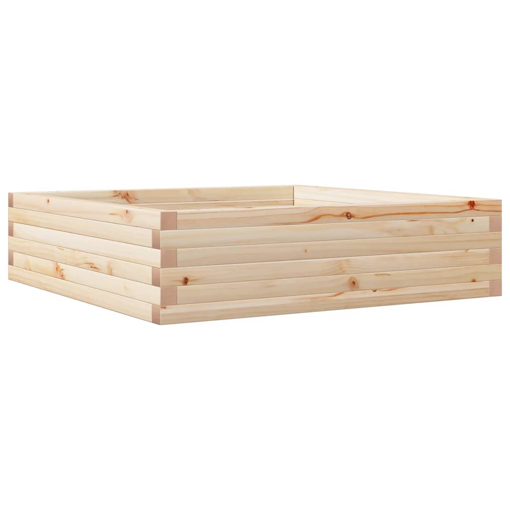 Plant box solid pine trees - pine natural, 90 x 90 x 23 cm, 1 - number 7.