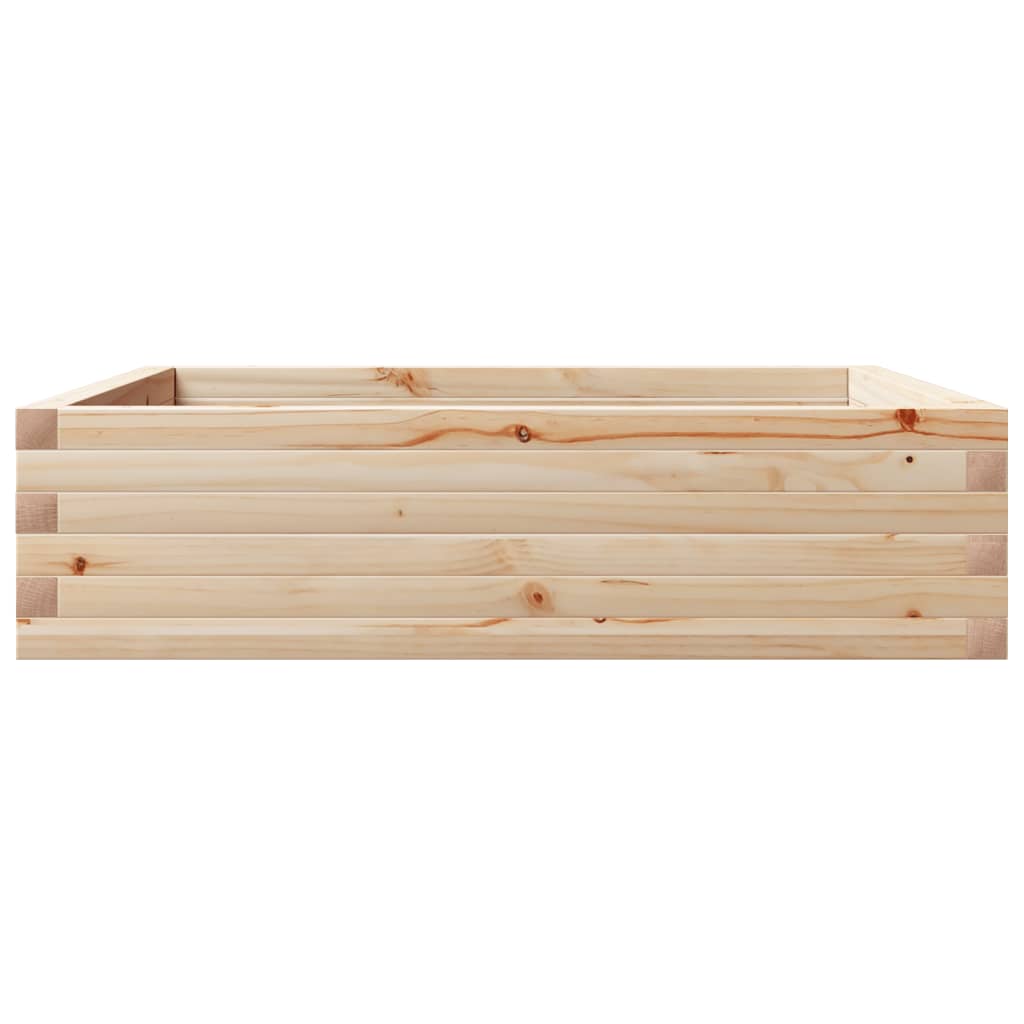 Plant box solid pine trees - pine natural, 90 x 90 x 23 cm, 1 - number 6.