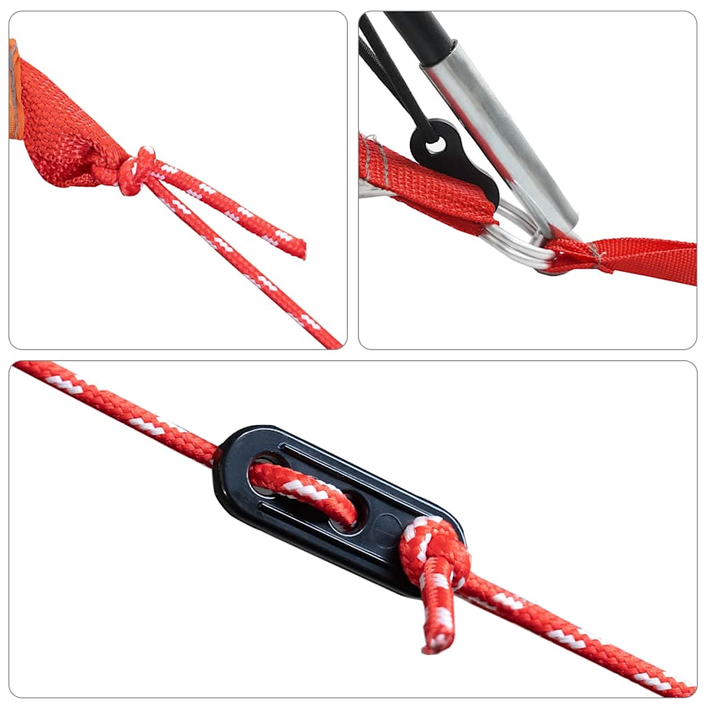 5-personers campingtelt vandtæt grå og orange - number 9.