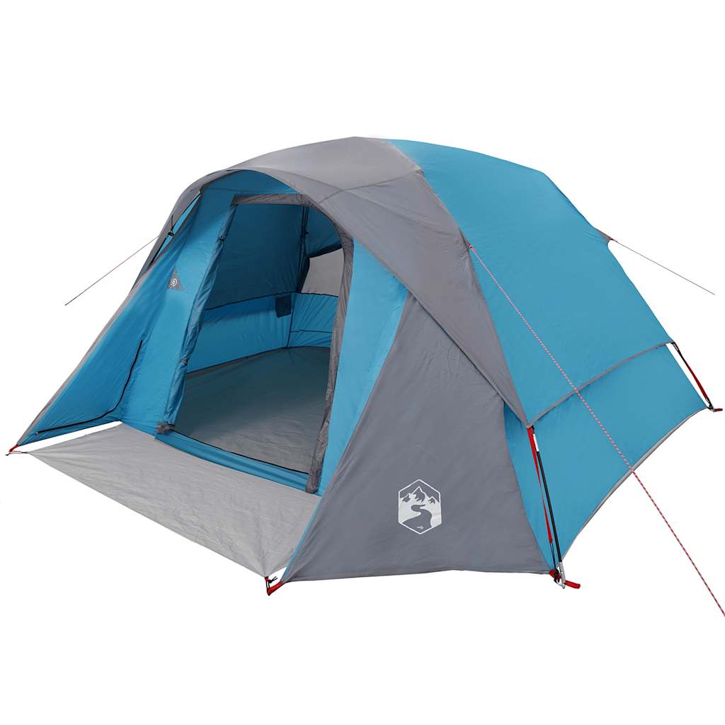 6 -person's family tent waterdicht - blauw, 1, x, x - number 3.