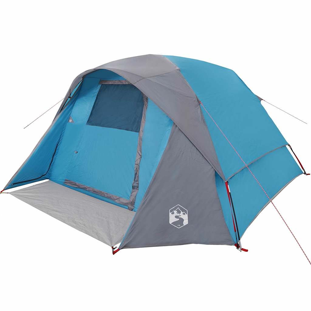 6 -person's family tent waterdicht - blauw, 1, x, x - number 12.