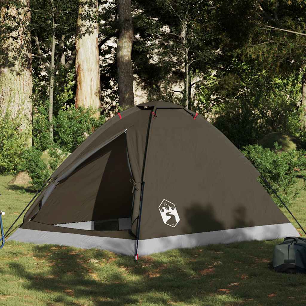 Camping -tent waterdichte koepel - bruin, 2 -persoons, 1, x - number 1.