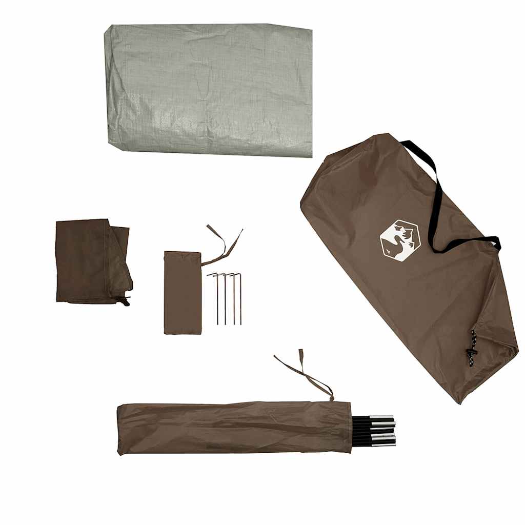 Camping -tent waterdichte koepel - bruin, 2 -persoons, 1, x - number 12.