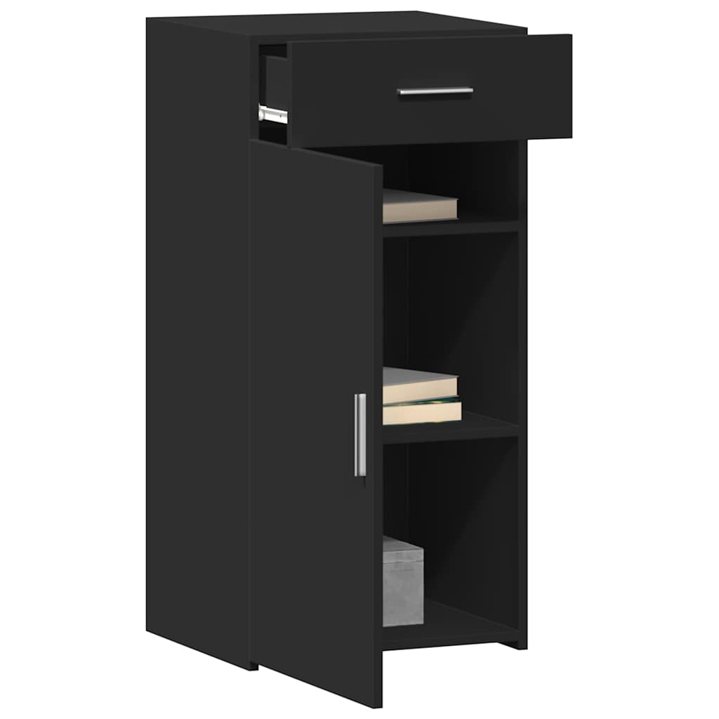 Skab 45x42,5x93 cm konstrueret træ - sort, 1 - number 3.