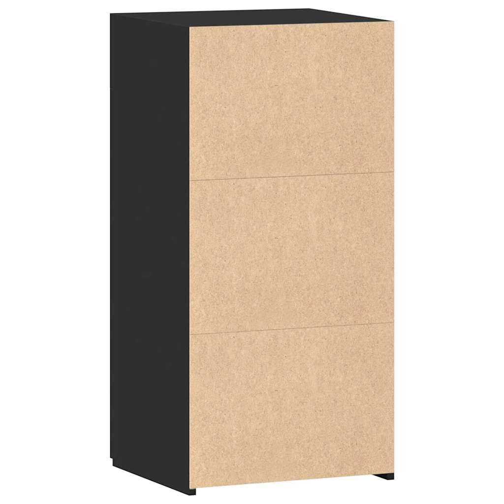 Skab 45x42,5x93 cm konstrueret træ - sort, 1 - number 6.