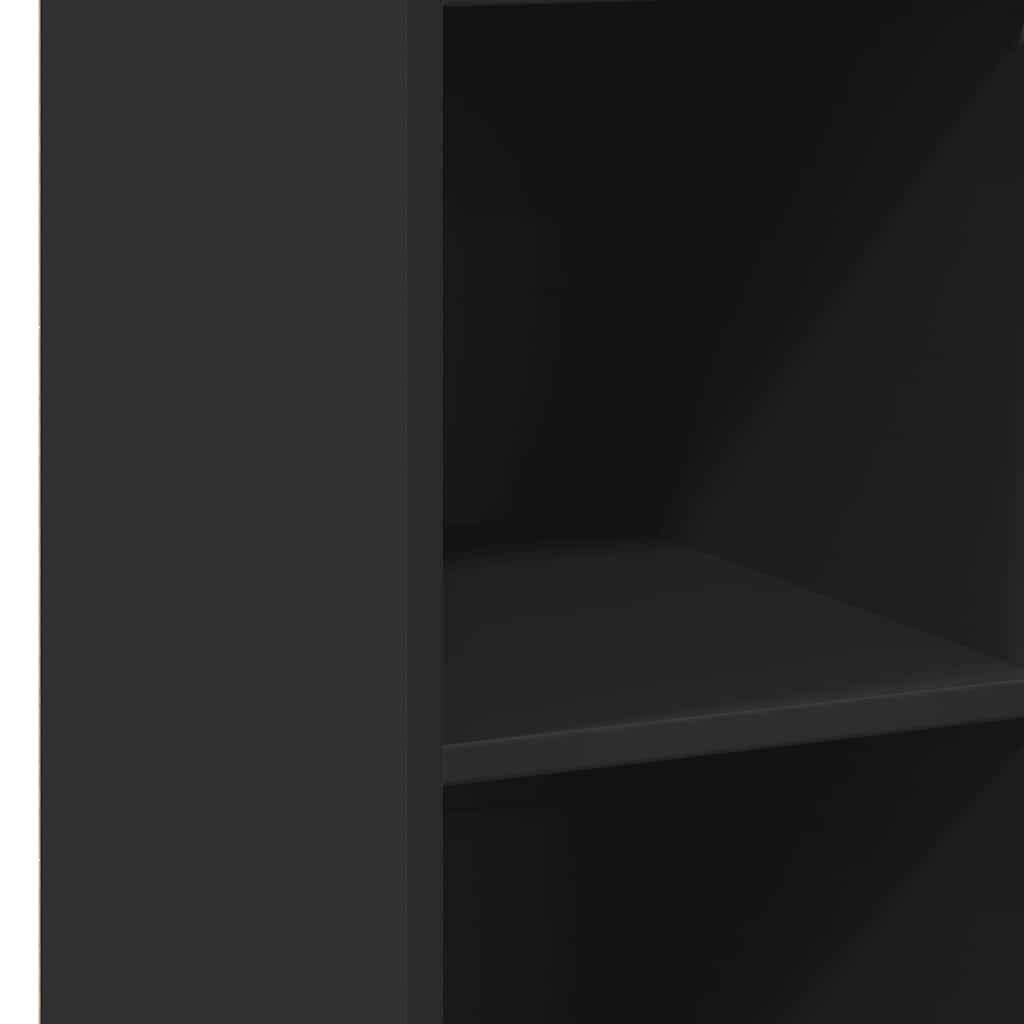 Hylle 40x41x124 cm konstruert tre - svart, 1-1 - number 7.
