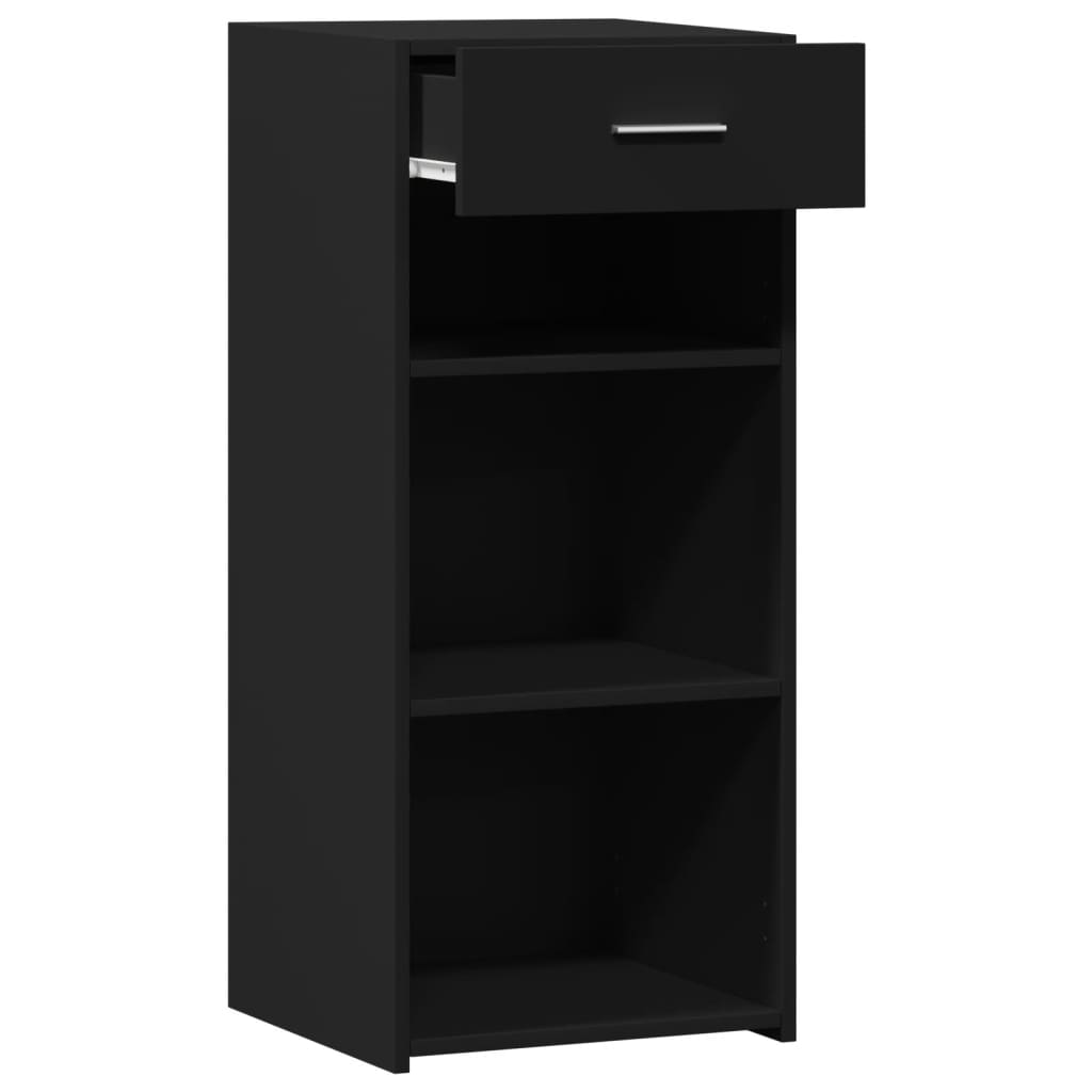 Ormarić 40x42,5x93 cm izrađeno drvo - crni, 1 - number 7.