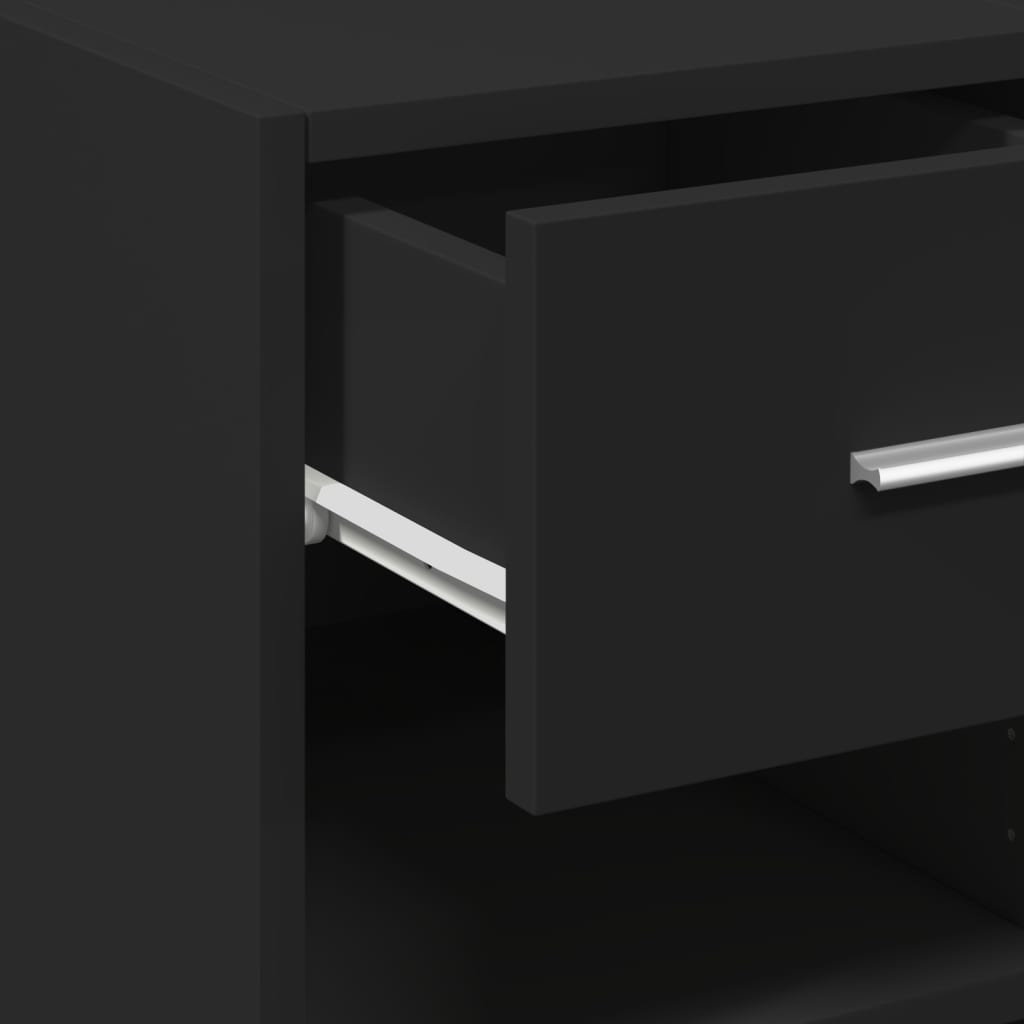 Ormarić 40x42,5x93 cm izrađeno drvo - crni, 1 - number 8.