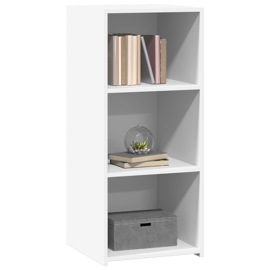 Bokhylle 40x41x93 cm konstruert tre - hvit, 1 - number 3.