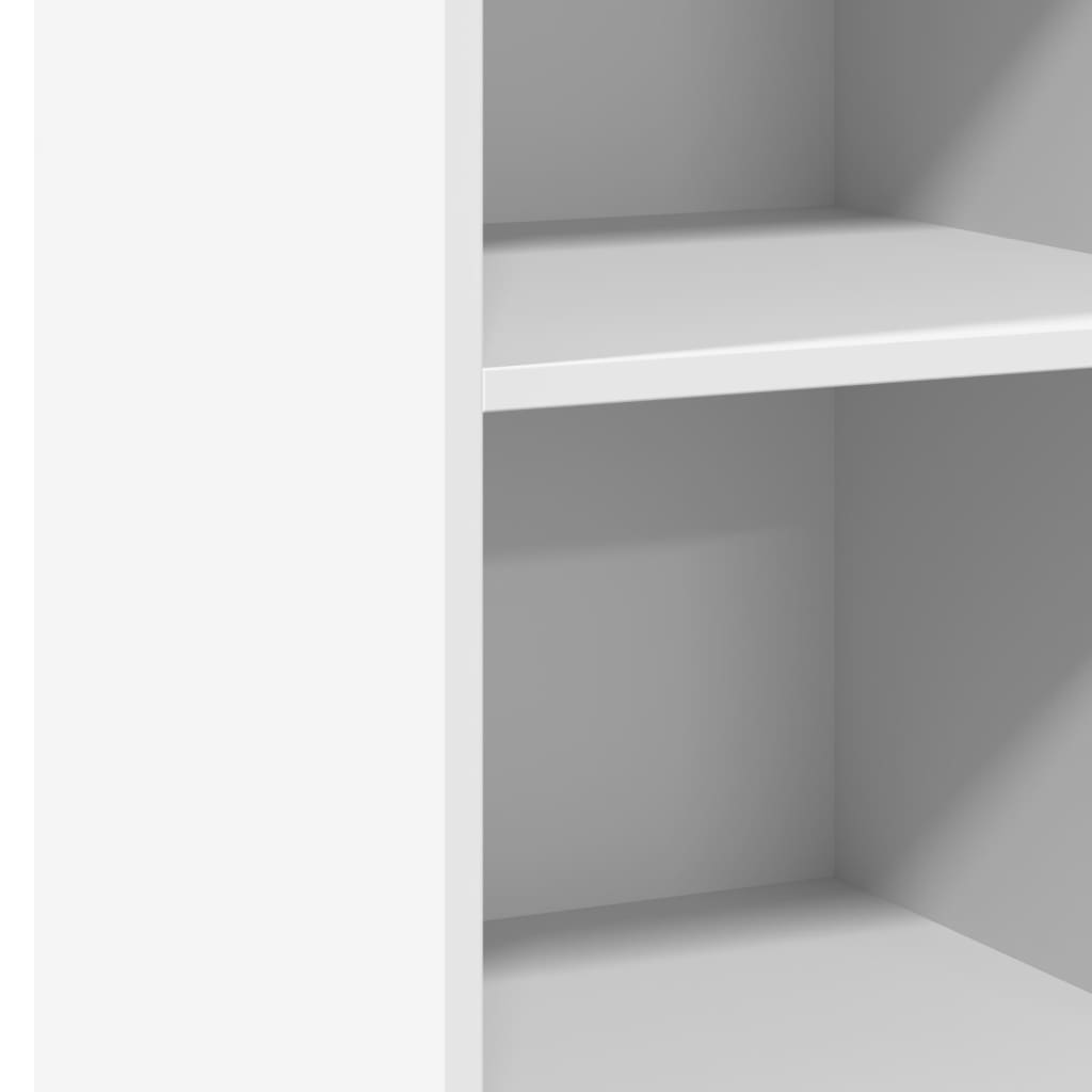 Bokhylle 40x41x93 cm konstruert tre - hvit, 1 - number 7.