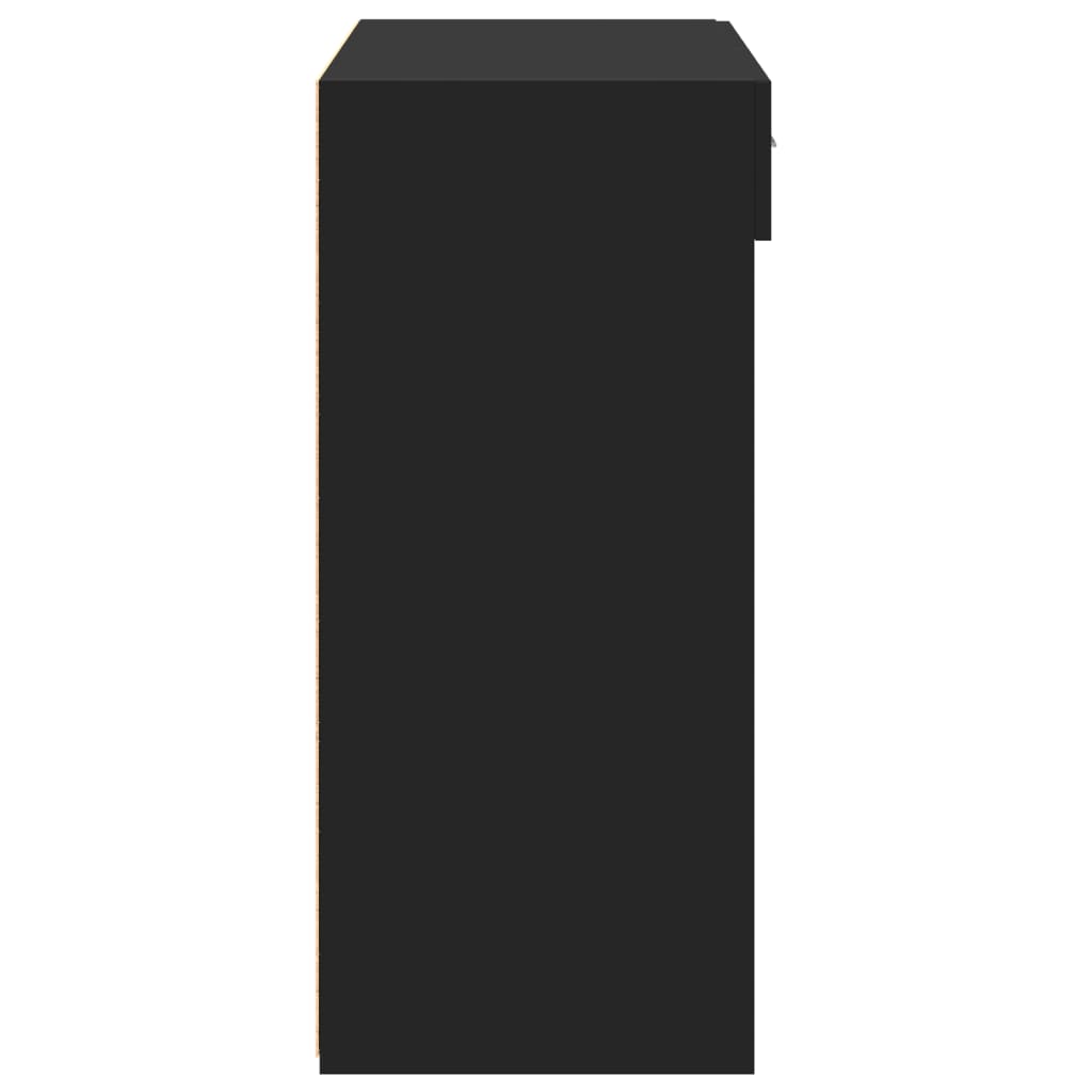 Skænk 80x42,5x93 cm konstrueret træ - sort, 1 - number 5.
