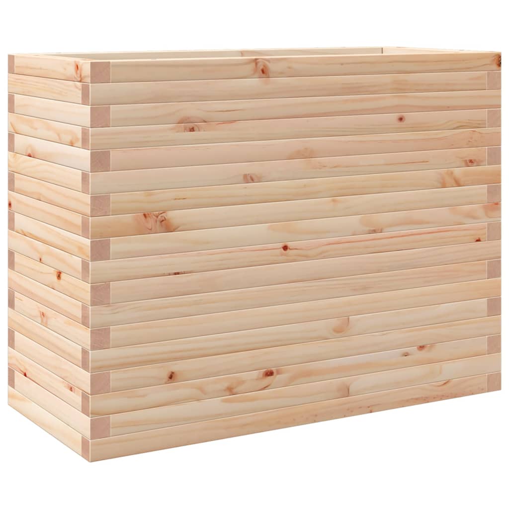 Plantekasse 90x40x68,5 cm massivt fyrretræ - fyrretræ naturlig, 90 x 40 x 68.5 cm, 1 - number 7.