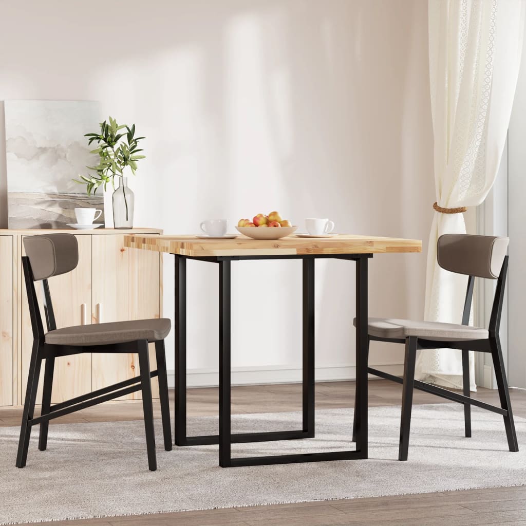 Bordplate square solid acacia trees - natural (ubehandlet), 80 x 80 x 4 cm, 1 - number 3.