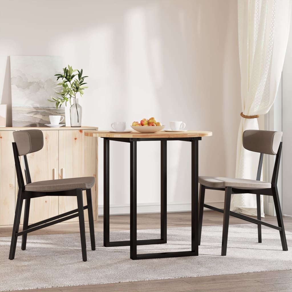 Bordplade rund massivt akacietræ - oliebehandlet, ø 80 x 2 cm, 1 - number 3.