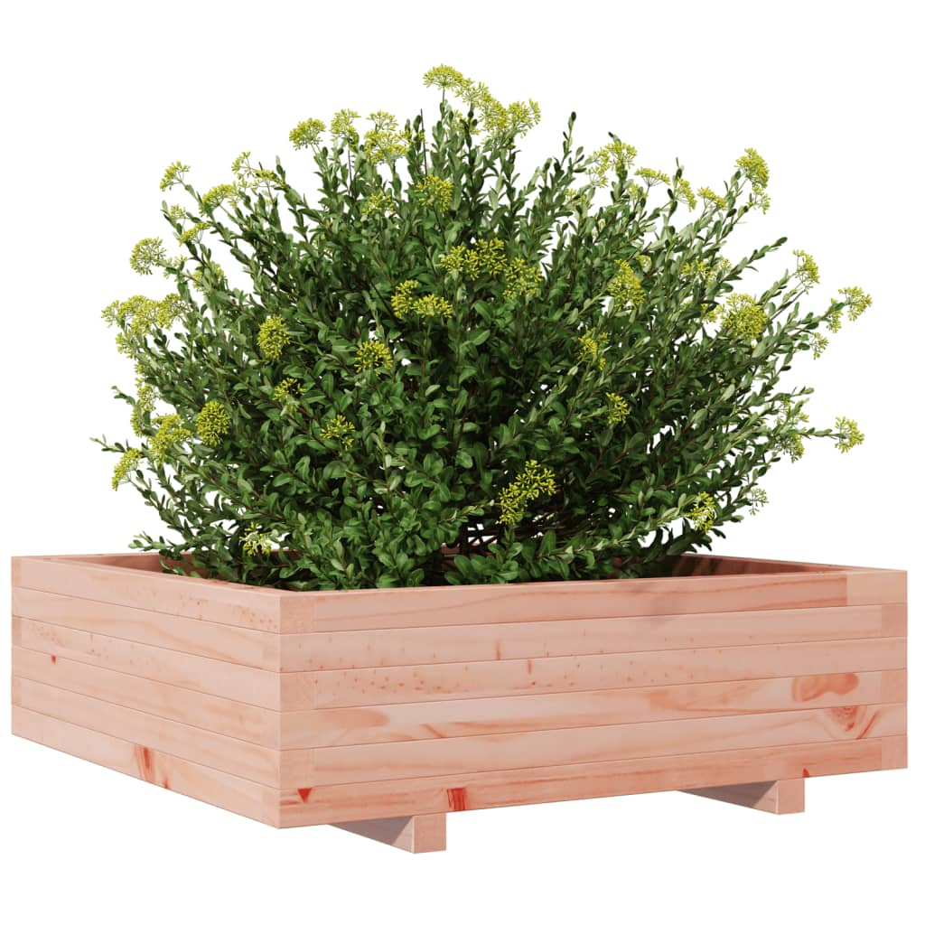 Plantekasse 80x80x26,5 cm massivt douglasgran - douglasgran naturlig, 80 x 80 x 26.5 cm, 1 - number 4.