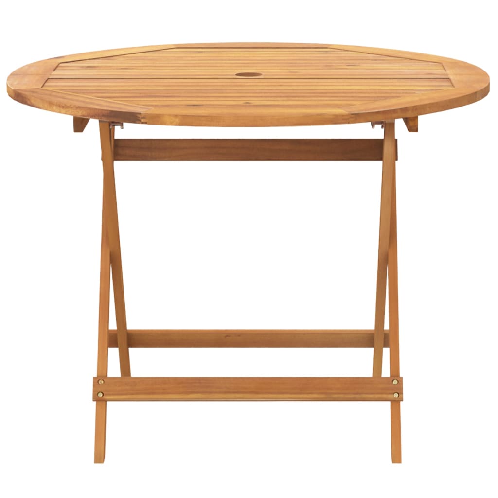 Spisebordssæt til haven 5 dele polyrattan og massivt træ - grå, 90 x 75 cm, 1 - number 5.