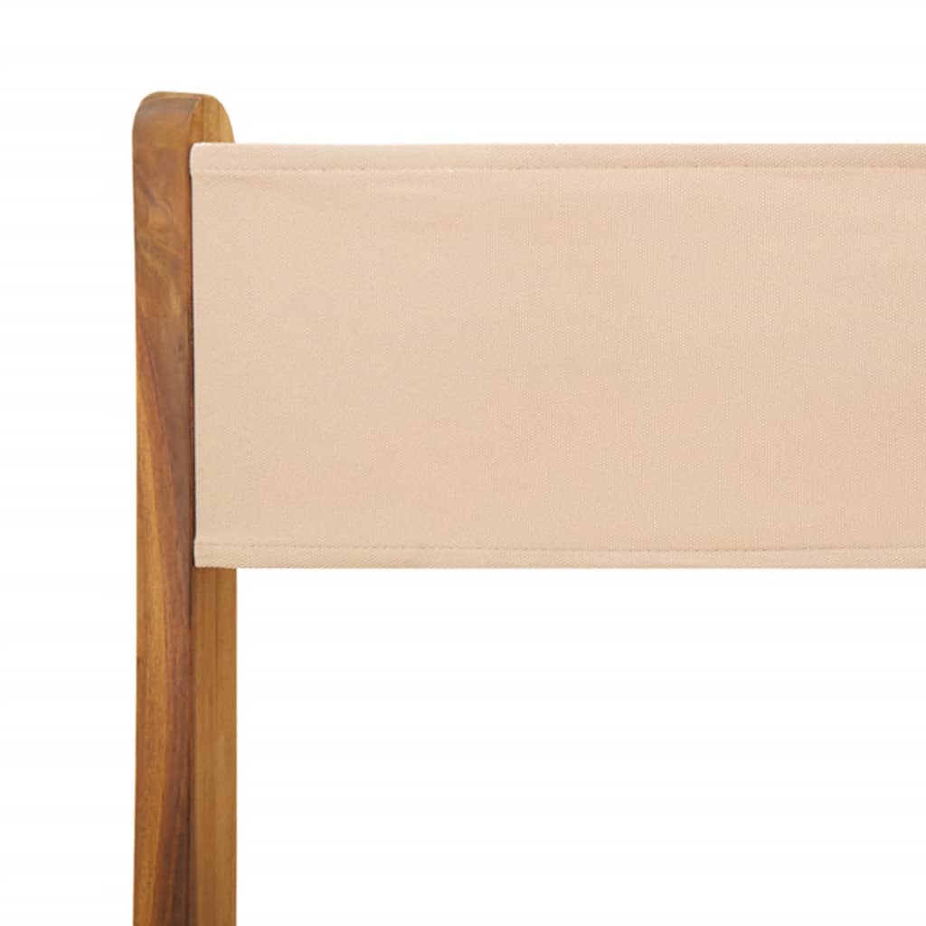 Bistro set 3 dijela štof i puno drvo - bež, 60 x 75 cm, 1 - number 10.