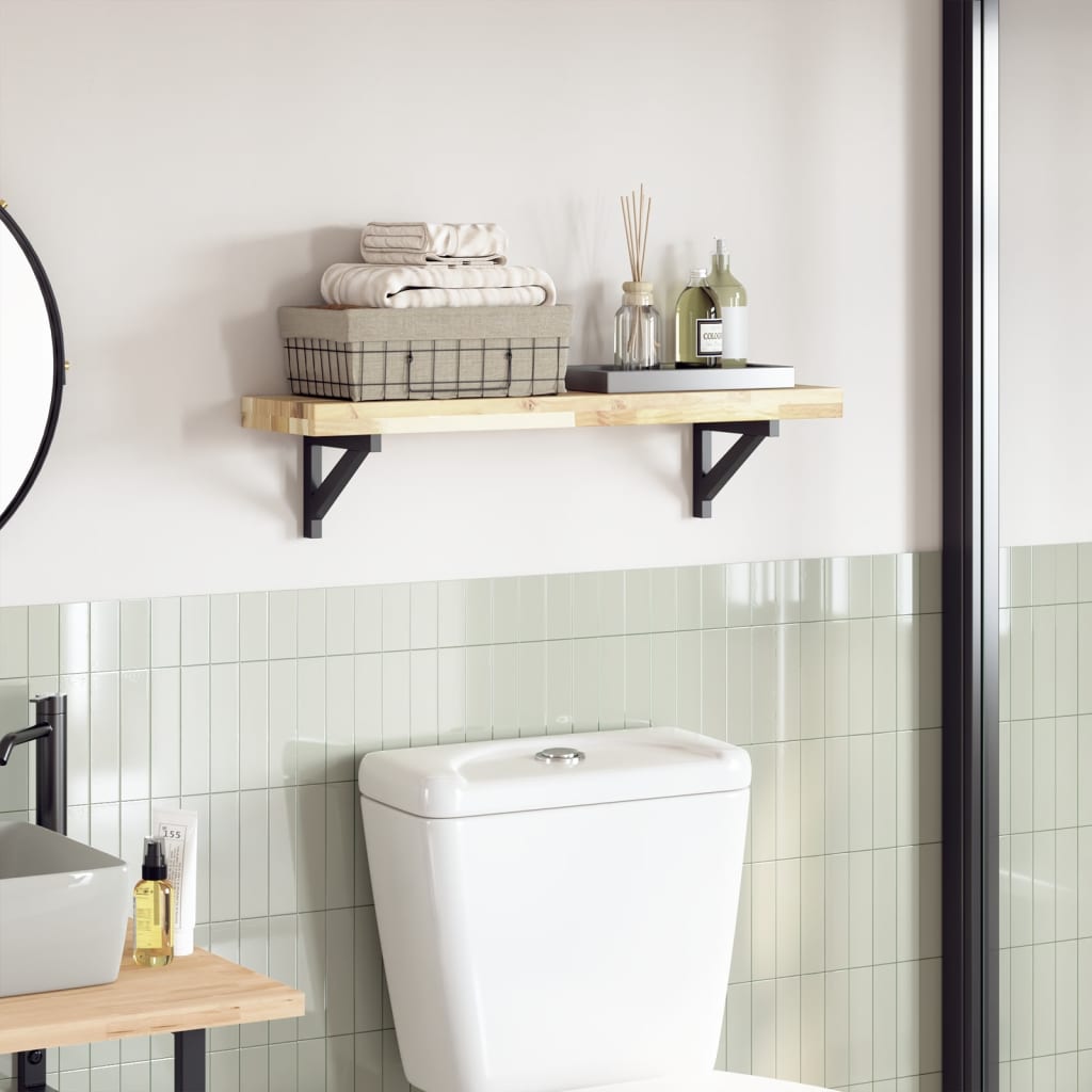 Tabela top prostokątne stałe drzewa acacia - naturalne (nietraktowane), 80 x 20 x 4 cm, 1 - number 1.