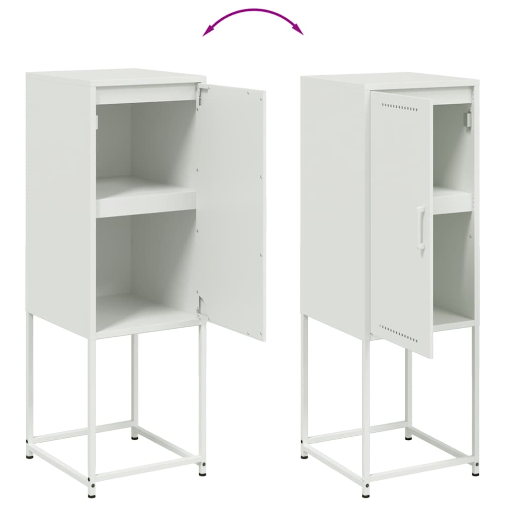 Højskab 36x39x107 cm stål - hvid, 1 - number 10.