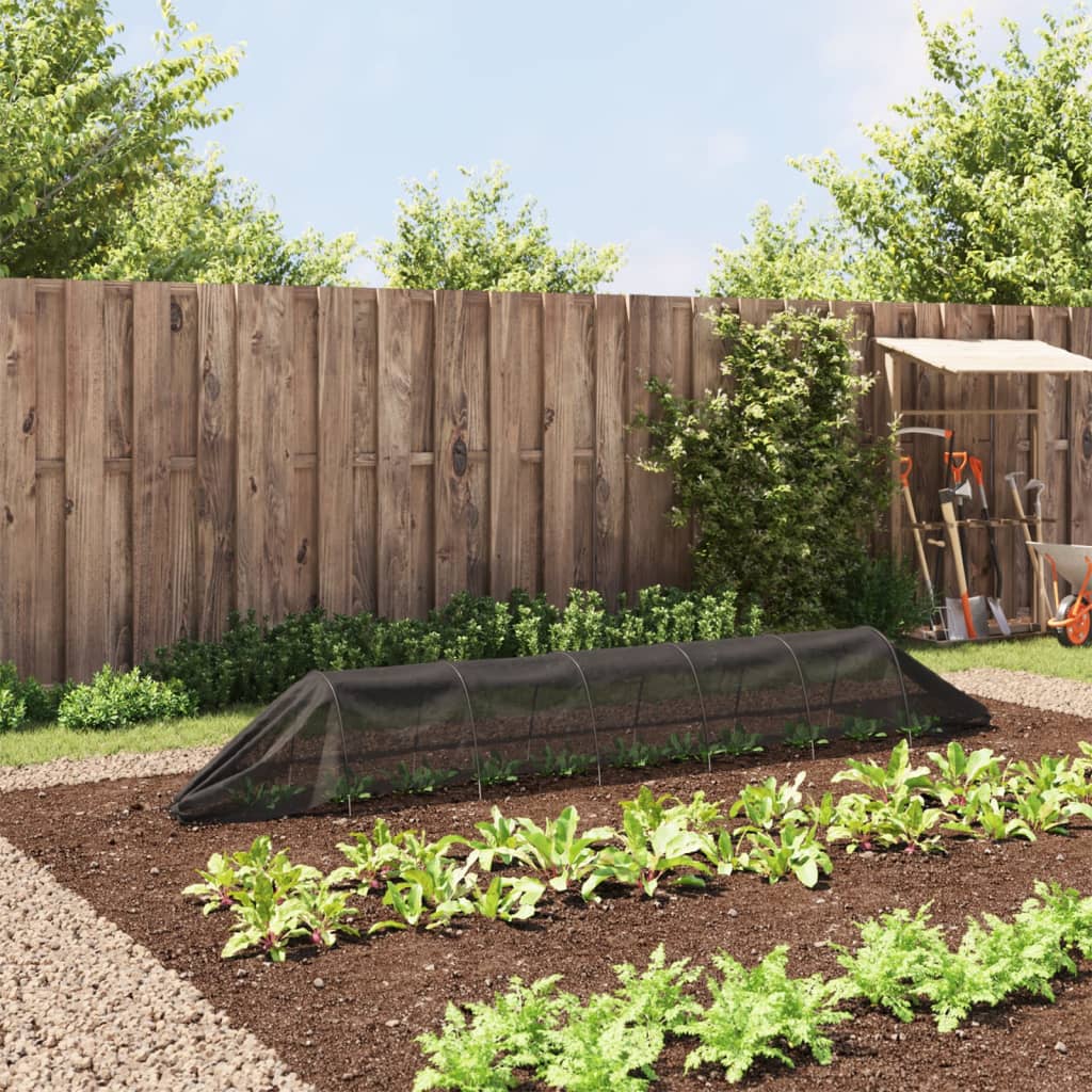 Growth tunnel 300x50x48.5 cm steel and polyethylene black - number 3.