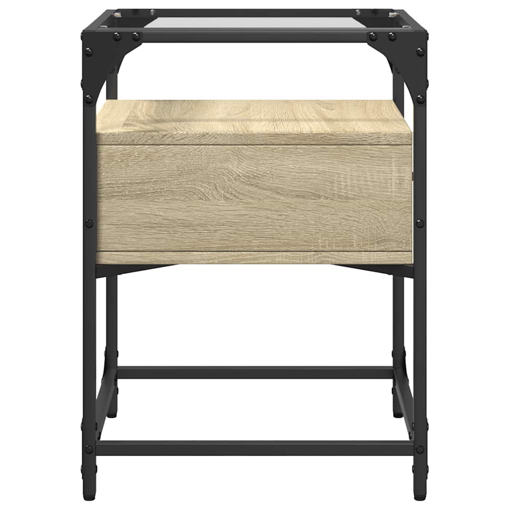 Noćni ormarić 40x40x55 cm konstruirano drvo - sonoma hrast, 1 - number 5.