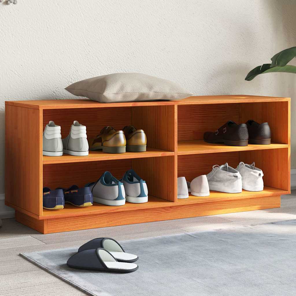 Stalak za cipele 110x34x45 cm puni bor zlatnosmeđa - number 1.