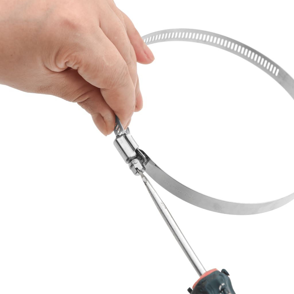 Slangklämmor 6 st. 304 rostfritt stål - 91-110 mm - number 2.