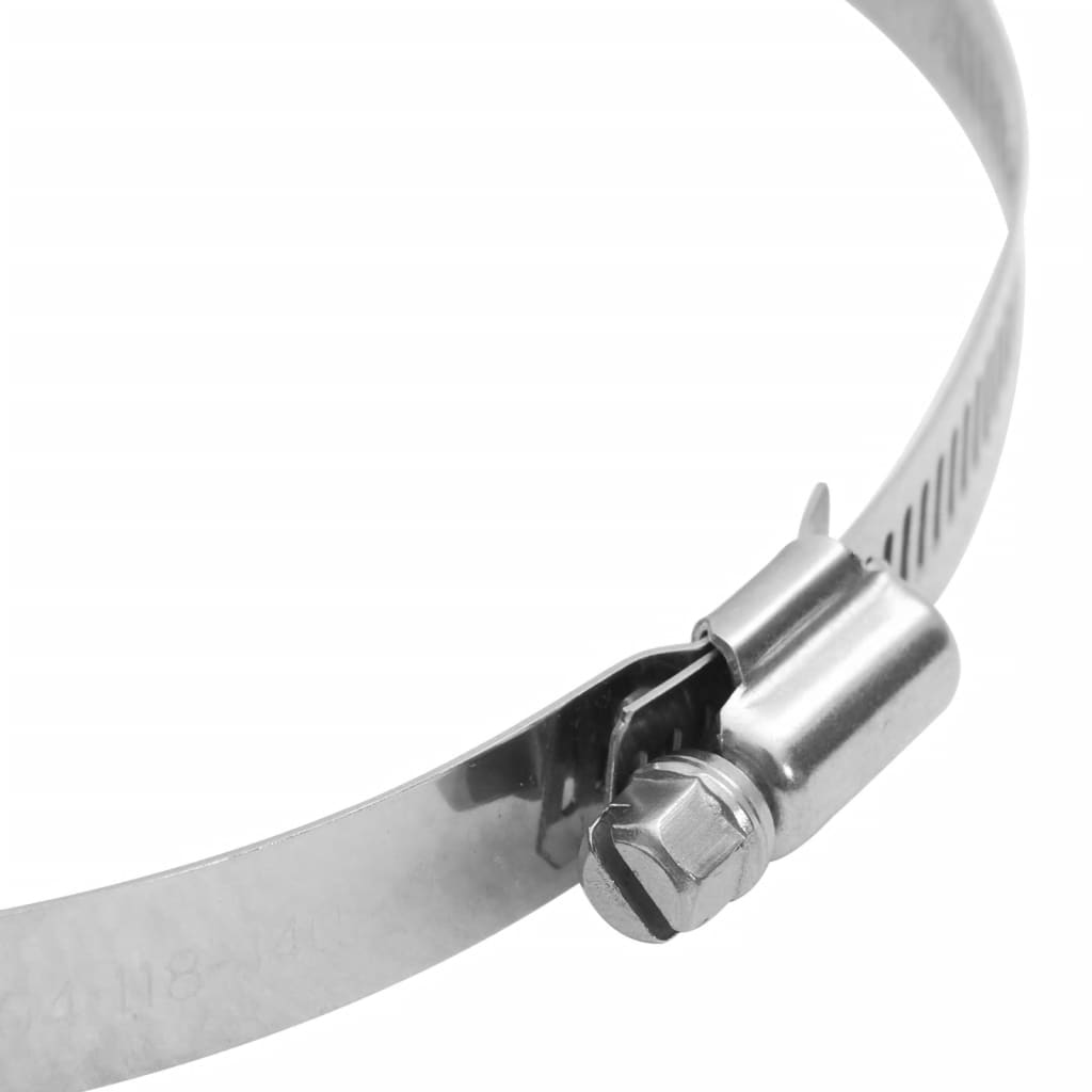 Slangklämmor 6 st. 304 rostfritt stål - 91-110 mm - number 5.