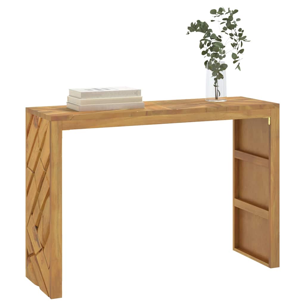 Stolik konsolowy 110x35x75 cm lite drewno tekowe - number 1.