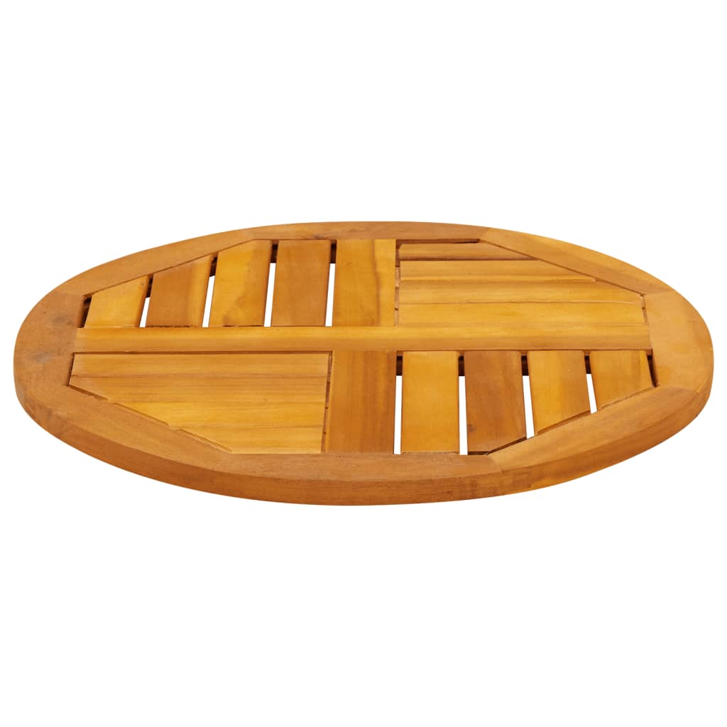 Ploča stola ø50x2 cm puno bagremovo drvo - 50 cm, 1, okrugla - number 3.